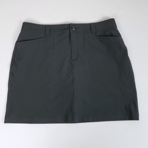 Eddie Bauer Black Adventurer 2.0 Active Hiking Skirt/Skort Sz 12 - Picture 2 of 14